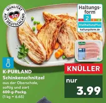 Kaufland DE K-PURLAND Schinkenschnitzel tilbud
