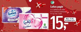 Føtex Lotus papir tilbud