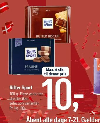 Føtex Ritter Sport tilbud