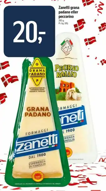 Føtex Zanetti grana padano eller peccorino tilbud