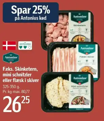 Føtex Skinketern, mini schnitzler eller flæsk i skiver tilbud