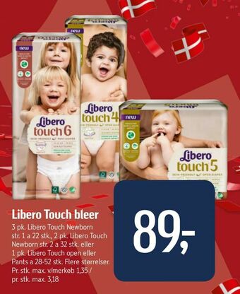 Føtex Libero Touch bleer tilbud