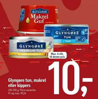 Føtex Glyngøre tun, makrel eller kippers tilbud