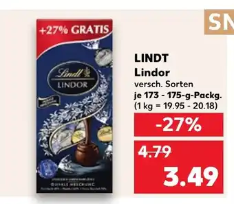 Kaufland LINDT Lindor tilbud