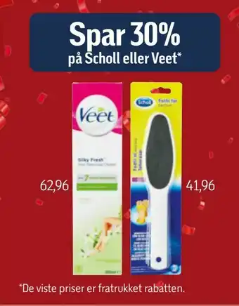 Føtex Scholl eller Veet tilbud