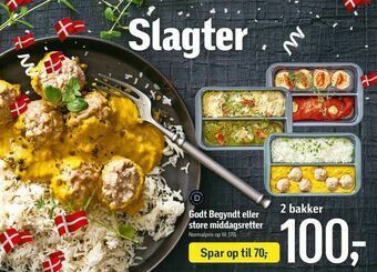 Føtex Godt Begyndt eller store middagsretter tilbud