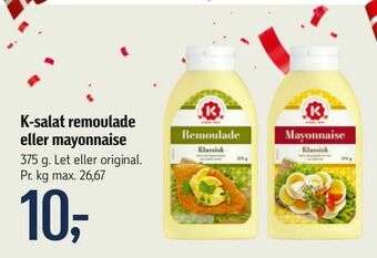 Føtex K-salat remoulade eller mayonnaise tilbud