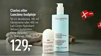 Føtex Clarins eller Lancôme hudpleje tilbud
