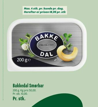 Min Købmand Bakkedal Smørbar tilbud