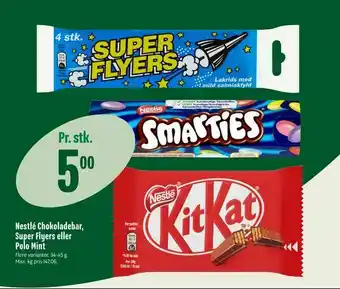 Min Købmand Nestlé Chokoladebar, Super Flyers eller Polo Mint tilbud