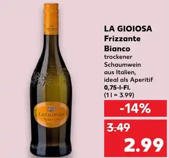 Kaufland LA GIOIOSA Frizzante Bianco tilbud