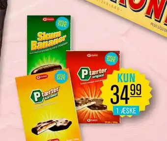 Skumbananer p tærter