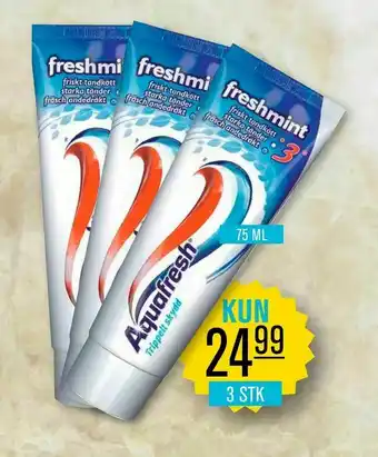 Priss tandpasta aquafresh tilbud