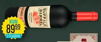 Priss Rødvin buffalo barrel tilbud