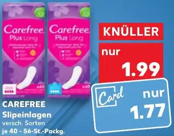 Kaufland CAREFREE Slipeinlagen tilbud