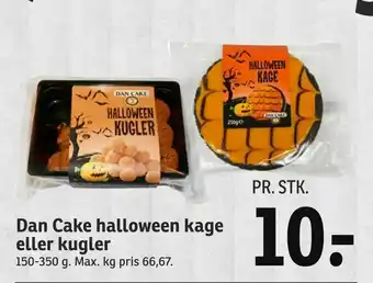 SPAR Dan Cake halloween kage eller kugler tilbud