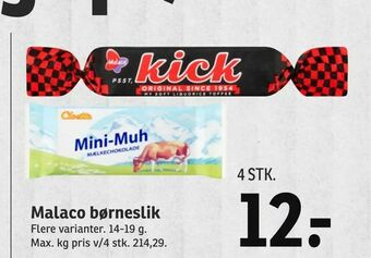 SPAR Malaco børneslik tilbud