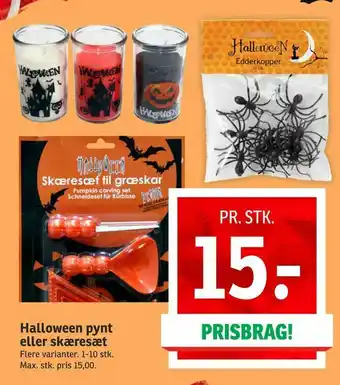Halloween pynt eller skæresæt