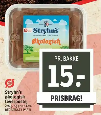SPAR Stryhn's økologisk leverpostej tilbud