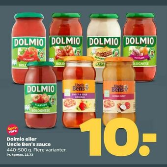 Netto Dolmio eller Uncle Ben's sauce tilbud