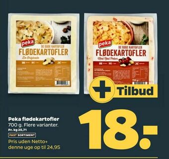 Netto Peka flødekartofler tilbud
