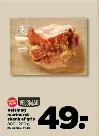 Netto Velsmag marineret skank af gris tilbud