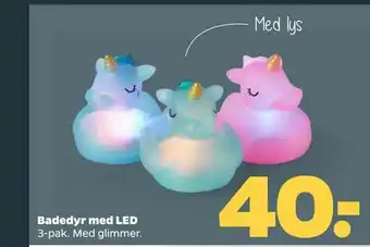 Netto Badedyr med LED tilbud