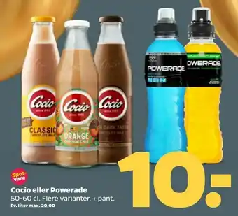 Netto Cocio eller Powerade tilbud