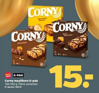 Netto Corny myslibars 6-pak tilbud