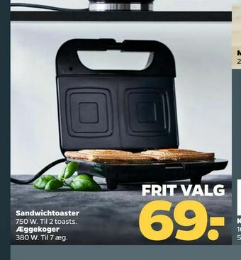Sandwichtoaster Æggekoger