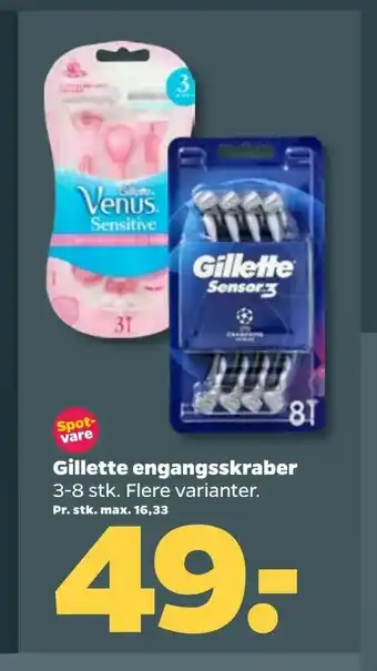 Gillette engangsskraber