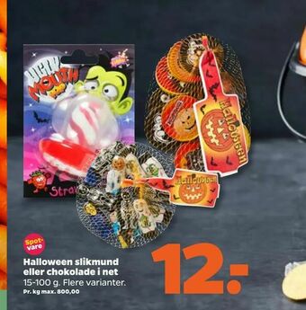 Netto Halloween slikmund eller chokolade i net tilbud