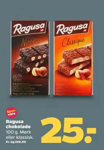 Netto Ragusa chokolade tilbud