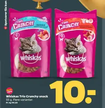 Netto Whiskas Trio Crunchy snack tilbud