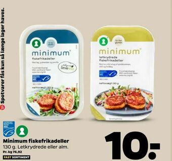 Netto Minimum fiskefrikadeller tilbud