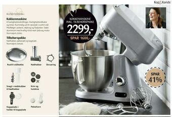 Kop & Kande Køkkenmaskine inkl. Tilbehørspakke tilbud
