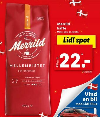Let-Køb Merrild kaffe tilbud