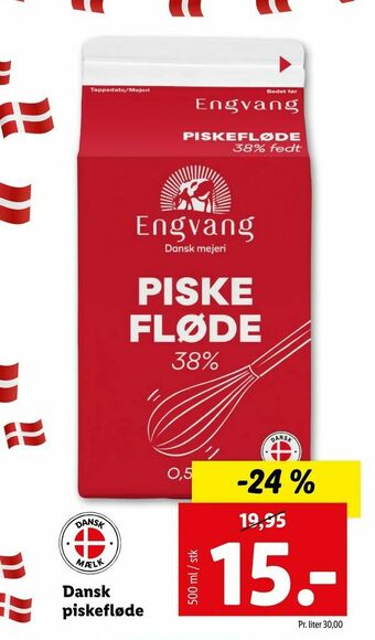 Let-Køb Dansk piskefløde tilbud