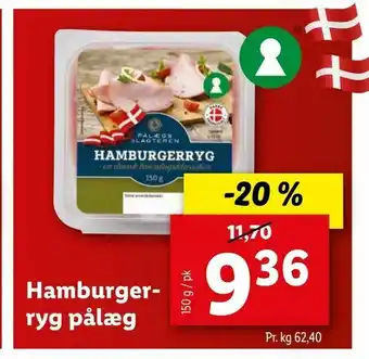 Hamburger ryg pålæg