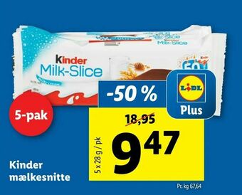 Let-Køb Kinder mælkesnitte tilbud