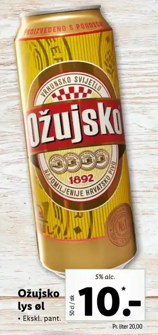 Ožujsko lys øl