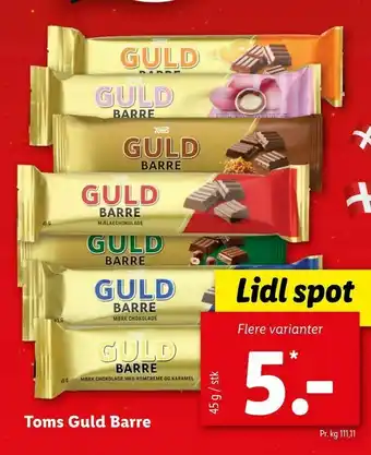 Let-Køb Toms Guld Barre tilbud