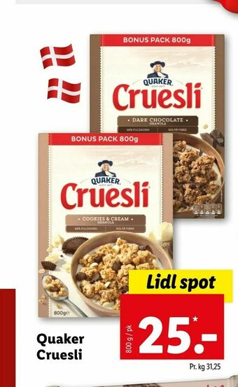 Let-Køb Quaker Cruesli tilbud