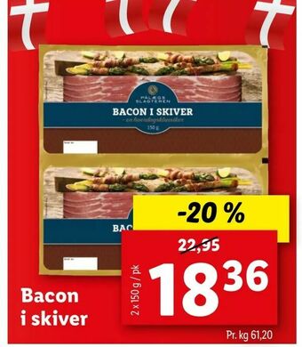 Let-Køb Bacon i skiver tilbud