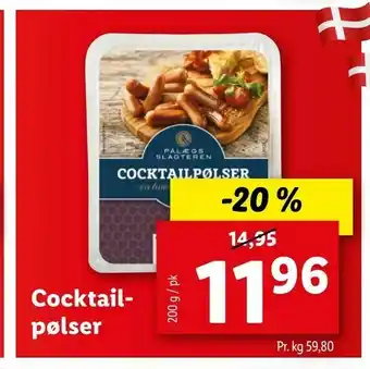 Let-Køb Cocktail pølser tilbud