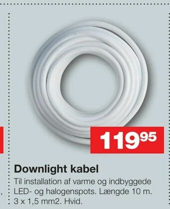 Downlight kabel