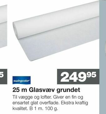 25 m Glasvæv grundet