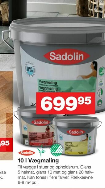 Bauhaus 10 l Vægmaling tilbud
