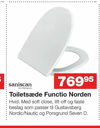 Toiletsæde Functio Norden