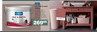 Bauhaus 2,5 l Træ & metal maling tilbud